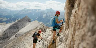 Alta Badia 4 Peaks, via ferrata on the Sass dales Diesc