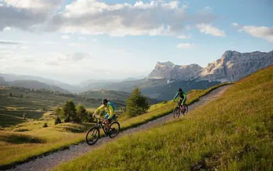 Mountain bike in Alta Badia