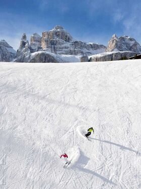 Ski slopes in Alta Badia - Dolomiti Superski